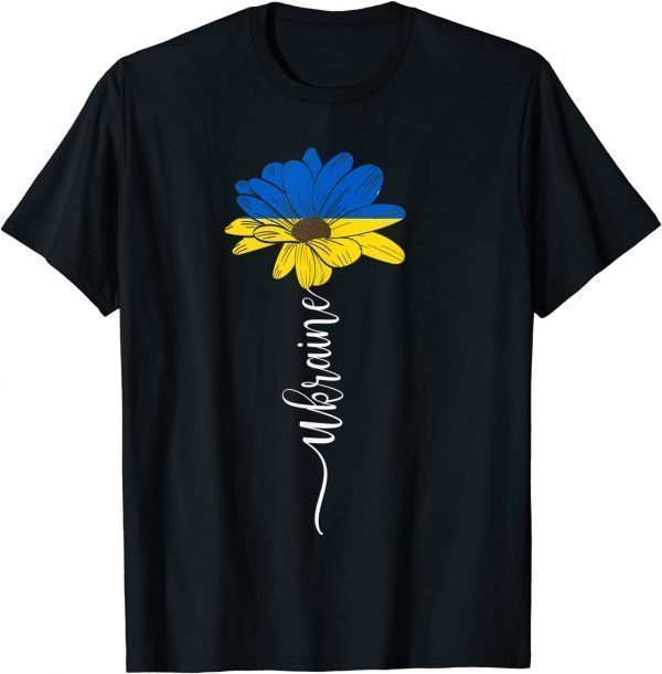 Ukraine Flag Sunflower Vintage Ukrainian Support Ukraine Peace Ukraine T-Shirt