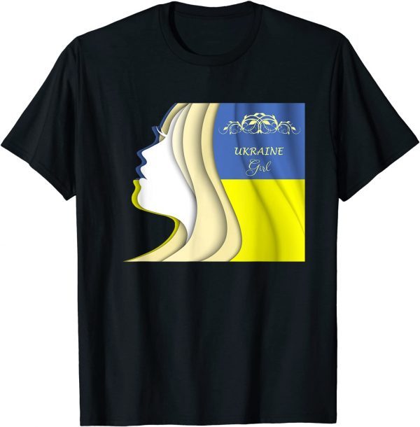 Ukraine Girl I Stand With Ukraine Strong Ukraine Free Ukraine T-Shirt