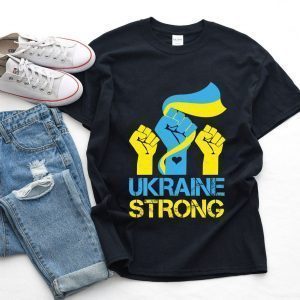 Ukraine Strong Stand With Ukraine Ukrainian Flag Peace Love Ukraine Shirt