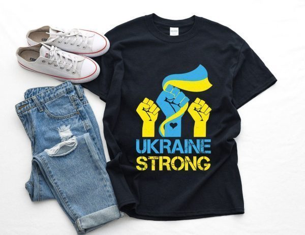 Ukraine Strong Stand With Ukraine Ukrainian Flag Peace Love Ukraine Shirt