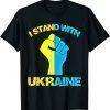 Ukraine Ukrainian Flag with Ukraine Support T-Shirt