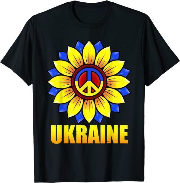 Ukrainian Flag Sunflower Women Girl Ukraine Peace Ukraine Shirt