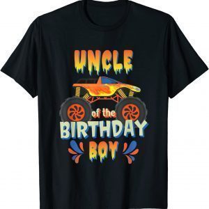 Uncle Birthday Boy Monster Truck Theme Matching Family 2022 Shirt