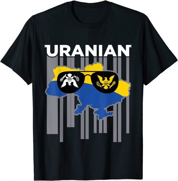 Uranian Biden Country Mispronunciation Ukraine Sunglasses Peace Ukraine T-Shirt