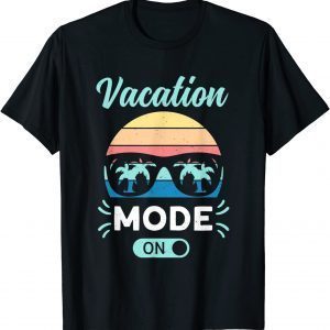 Vacation Mode On Summer Sunglasses Palm Trees Vintage 2022 T-Shirt