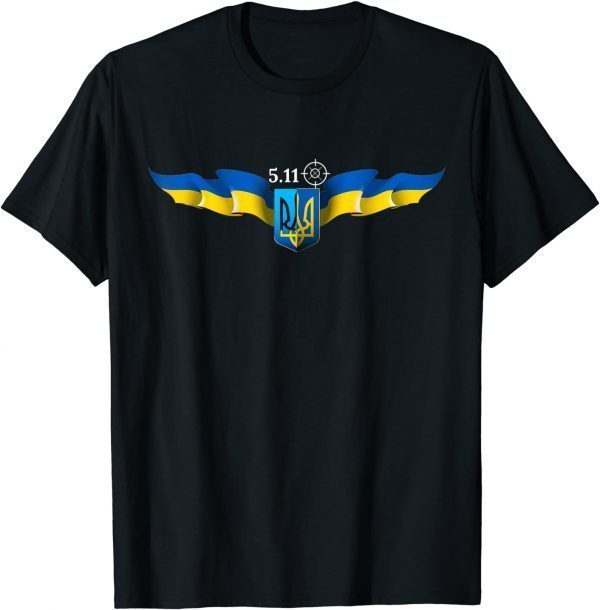 Vintage 5.11 Ukraine Flag President Zelensky Support Ukraine Love Ukraine T-Shirt