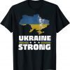 Vintage Soldier Ukrainians Flag Ukrain In Ukrain Map Peace Ukraine T-Shirt