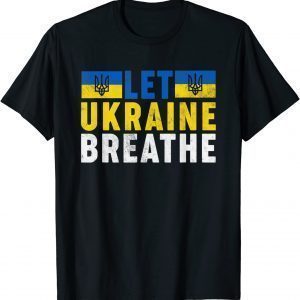 Vintage Ukraine Flag - Let Ukraine Breathe Classic Shirt