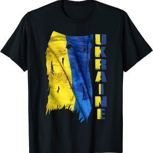 Vintage Ukraine Ukrainian Flag Pride, Supporting Ukraine Peace Ukraine T-Shirt