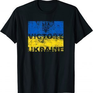 Vintage Victory for Ukraine Flag Symbol Love Ukraine Shirt