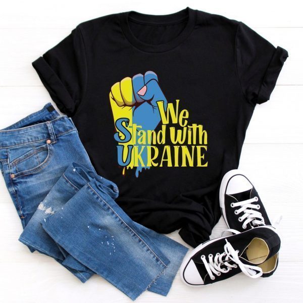We Stand With Ukraine Ukrainian Flag Save Ukraine Shirt