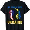 We Stand With Ukraine Ukrainian Flag Ukrainians Puck Futin Love Ukraine T-Shirt