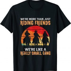 We're More Than Just Riding Friends We're Like A Small Gang Classic Shirt