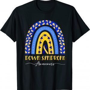 World Down Syndrome Awareness Day Boho Rainbow Ribbon T21 Classic Shirt
