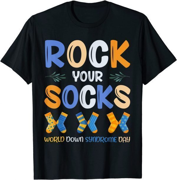 World Down Syndrome Day 21 March Rock Your Socks Awareness Classic Shirt