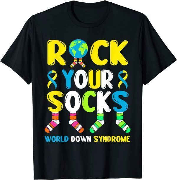 World Down Syndrome Day Rock Your Socks Awareness Classic Shirt