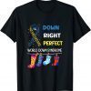 World Down Syndrome Support Yell Ribbon Blue Classic Shirt