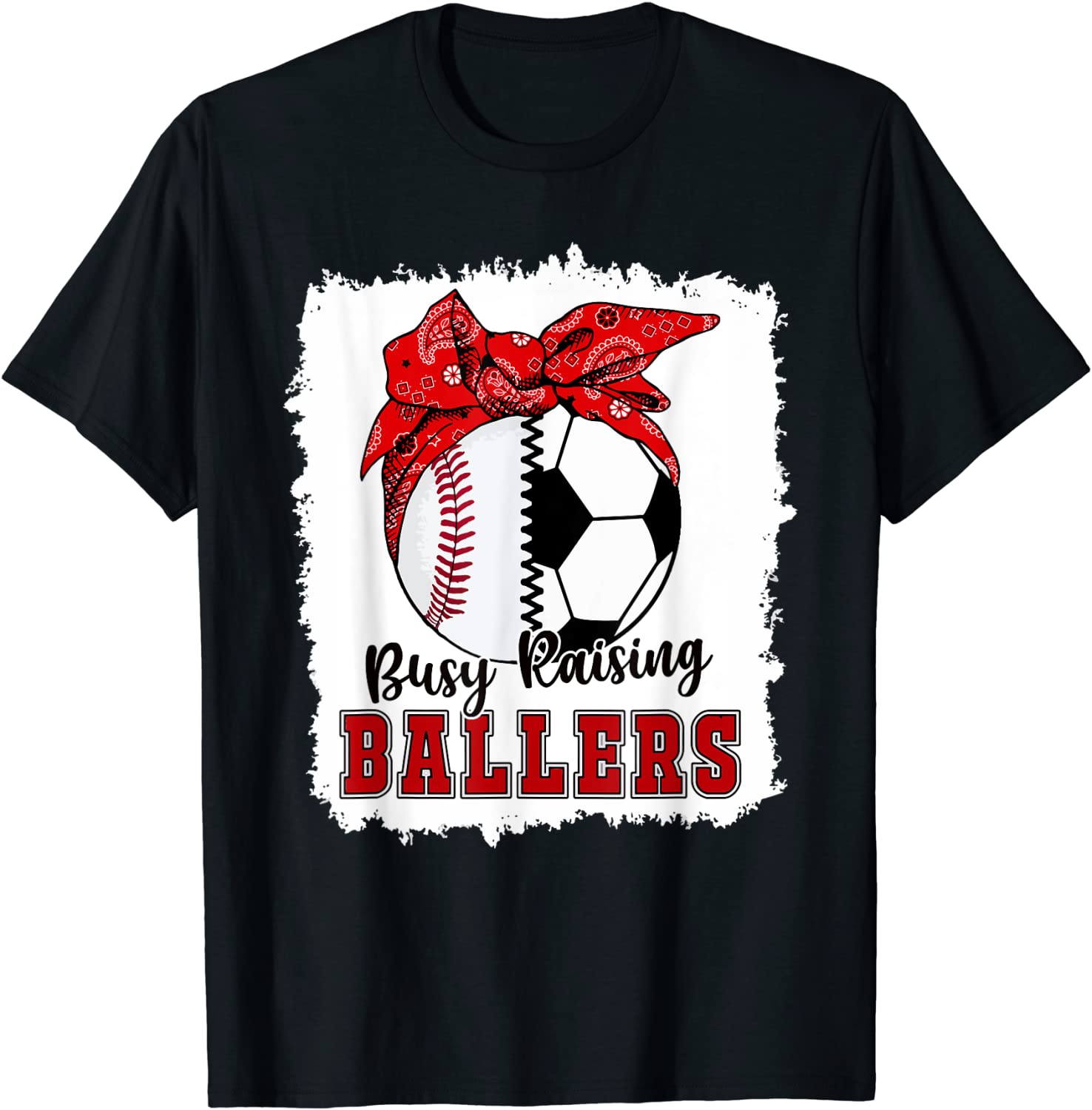 bleach Busy Raising Ballers Baseball Soccer Mom Classic Shirt
