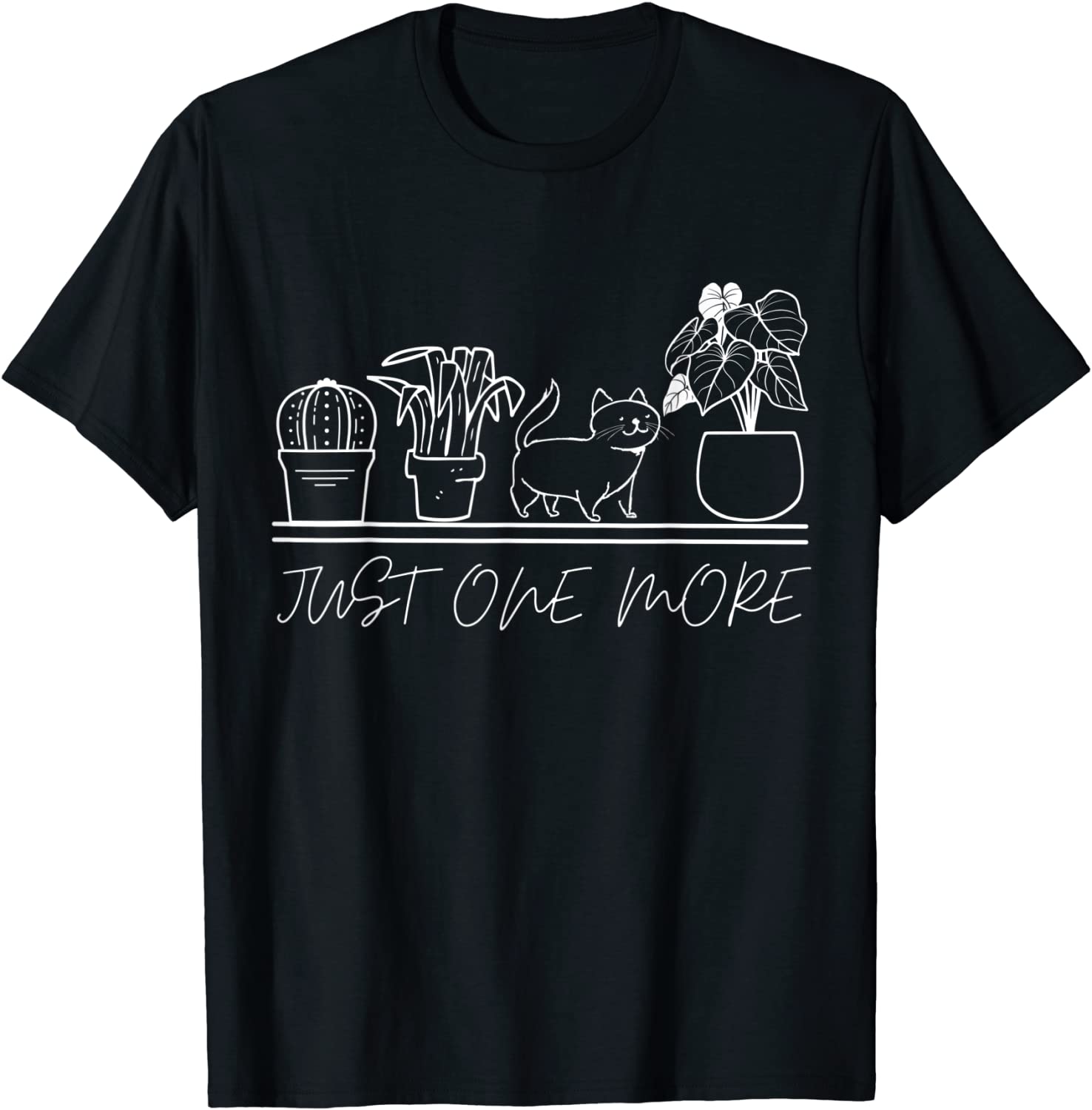 just one more plant for plants and cats lovers Classic Shirt