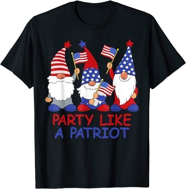 4th Of July 2022 Patriotic Three Gnomes American USA Limited Shirt