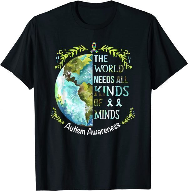All Kinds Of Minds Autistic Support Amazon Autism Awareness 2022 Shirt