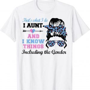 Auntie Keeper of the Gender Reveal Party Ideas Distressed 2022 Shirt