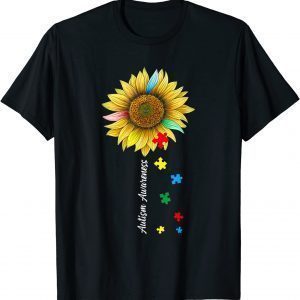 Autism Awareness Day Autistic Sunflower 2022 Shirt