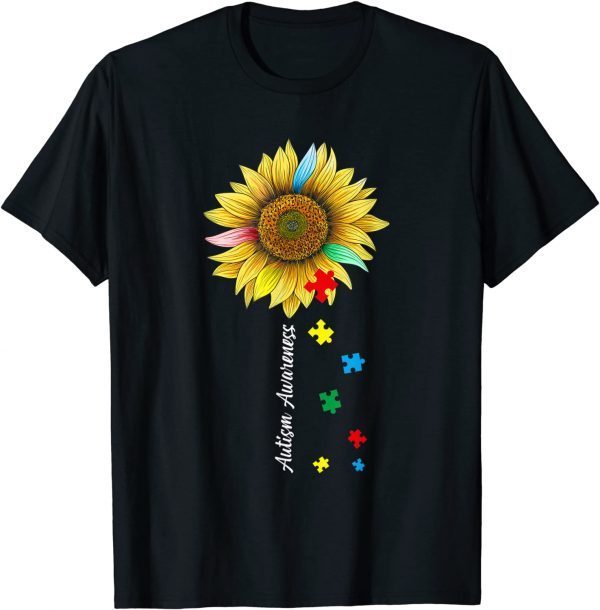 Autism Awareness Day Autistic Sunflower 2022 Shirt