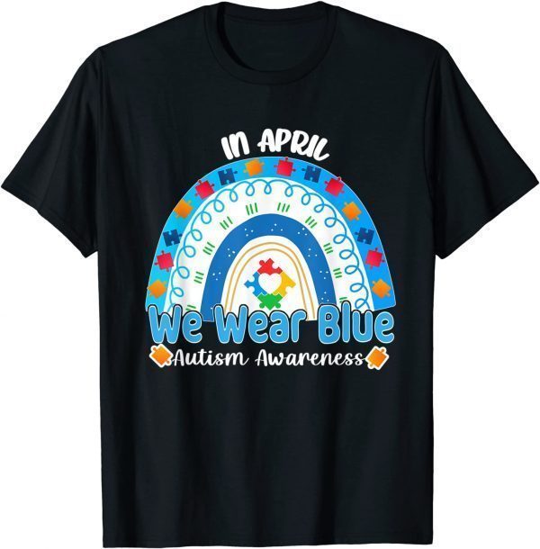 Autism Awareness Rainbow Puzzle Autism Awareness Month 2022 Shirt