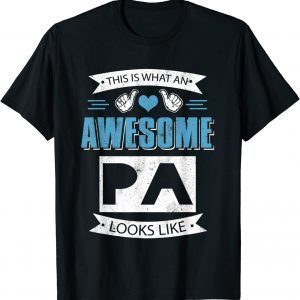 Awesome Look Like Papa Daddy Dad Happy Father's Day T-Shirt