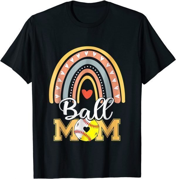 Ball Mom Tee Leopard Mother's Day 2022 Classic Shirt