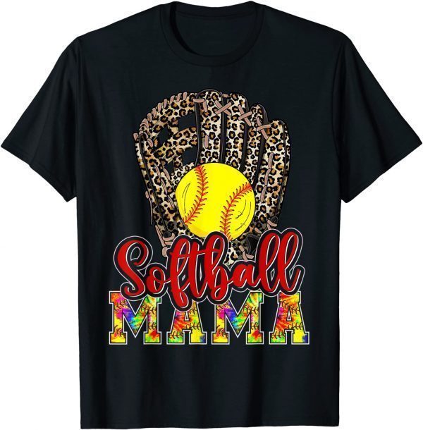 Baseball Mama Leopard Game Day Baseball Lover Mothers Day 2022 T-Shirt