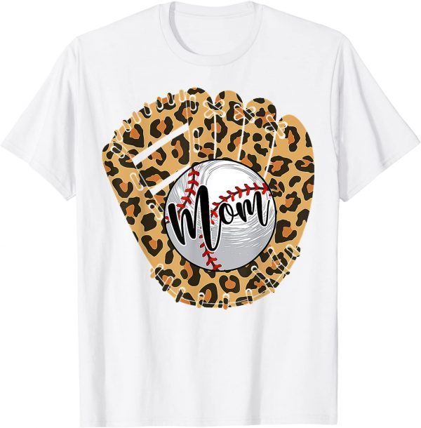 Baseball Mom Leopard Softball Mama Mother's Day 2022 Classic Shirt