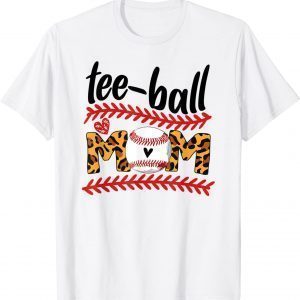 Baseball Mom Leopard Teeball Mom Mother's Day 2022 Classic Shirt