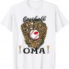 Baseball Oma Leopard Game Day Baseball Lover Mothers 2022 Shirt