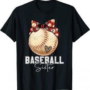 Baseball Sister Vintage Messy Bun Mothers Day Classic Shirt