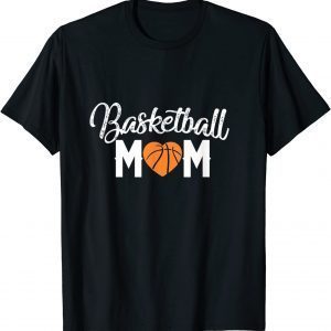 Basketball Mom Cute Heart Mothers 2022 Shirt