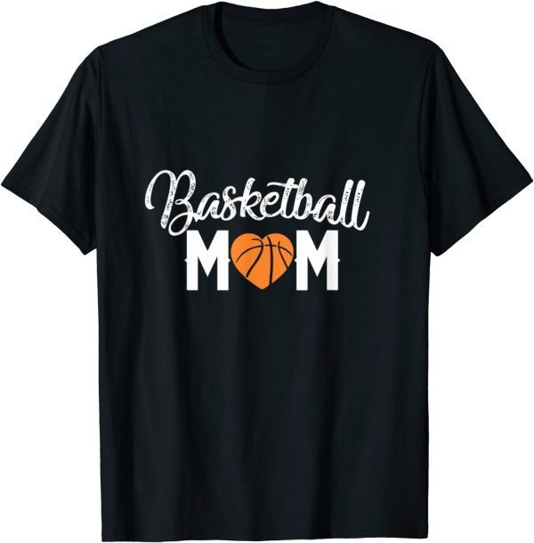 Basketball Mom Cute Heart Mothers 2022 Shirt