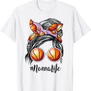 Basketball Nonna Life Messy Bun Game Day Classic Shirt