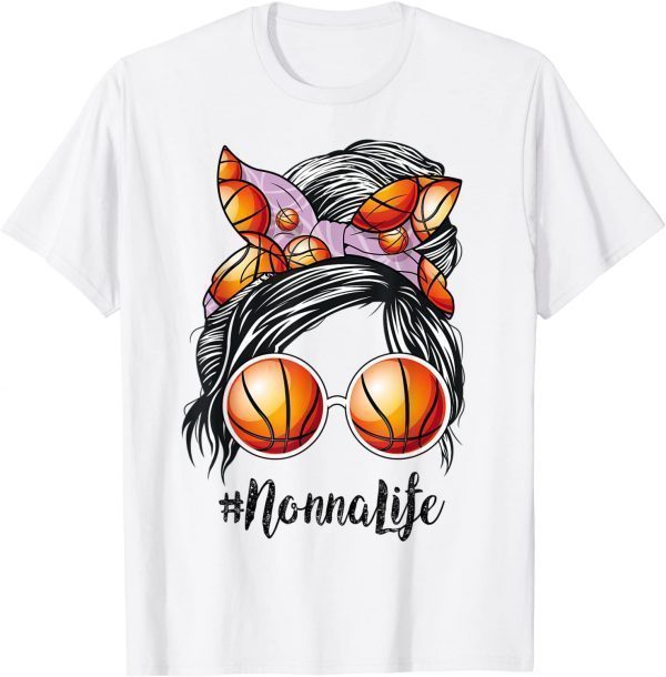 Basketball Nonna Life Messy Bun Game Day Classic Shirt