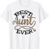 Best Aunt Ever Leopard Decor Aunt 2022 Shirt