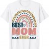 Best Mom Ever Heart Leopard Printed Mothers Day 2022 T-Shirt
