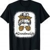 Bleached Leopard Messy Bun Grandma Life Mother's Day 2022 Shirt