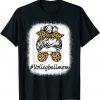 Bleached Leopard Messy Bun Volleyball Mom Mother's Day 2022 Shirt
