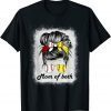 Bleached Mom Of Both Messy Bun Softball Mom Mother's Day 2022 Shirt