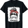 Bleached Soccer Bonus Mom Messy Bun Bonus Mom Mother's Day 2022 Shirt