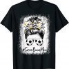 Bleached Soccer Bonus Mom Messy Bun Soccer Lover Mothers Day Classic Shirt