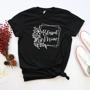 Blessed Mama Floral Mom Mother's Day 2022 Shirt