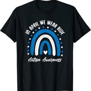 Blue Puzzle Ribbon Autistic Son Love Mom Autism Awareness 2022 Shirt