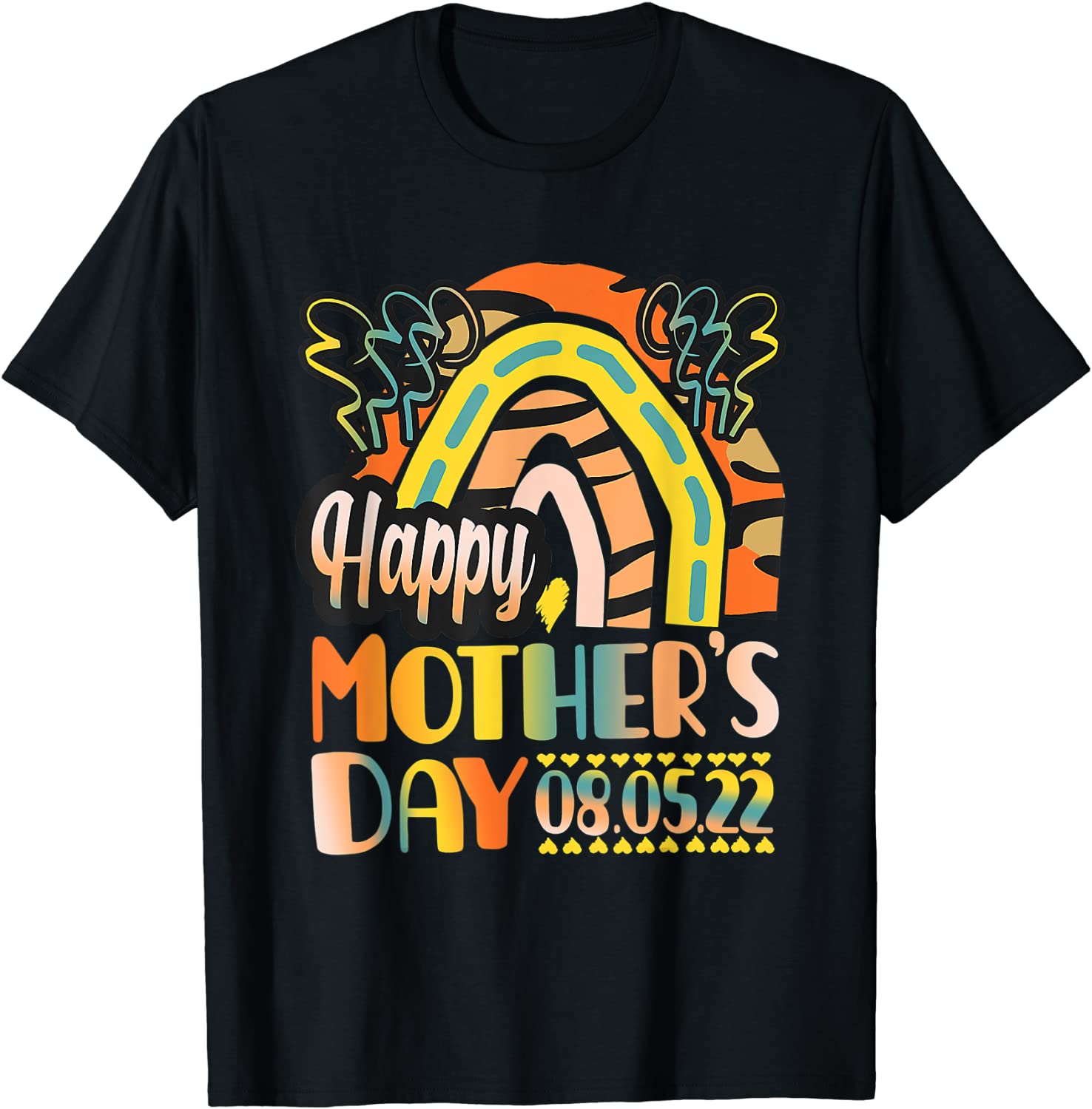 Boho Rainbow Happy Mother's Day 2022 05 08 Classic Shirt